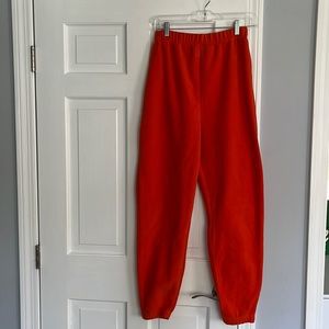 Orange Fuzzy Sweats
